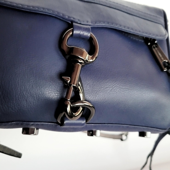 Rebecca Minkoff M.A.C. Crossbody Blue Gunmetal - Picture 10 of 11